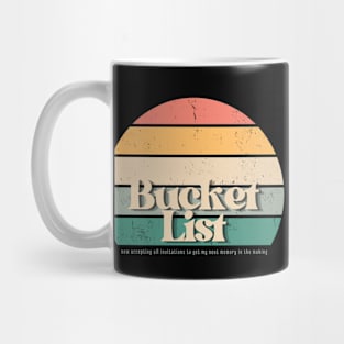Bucket List Retro Mug